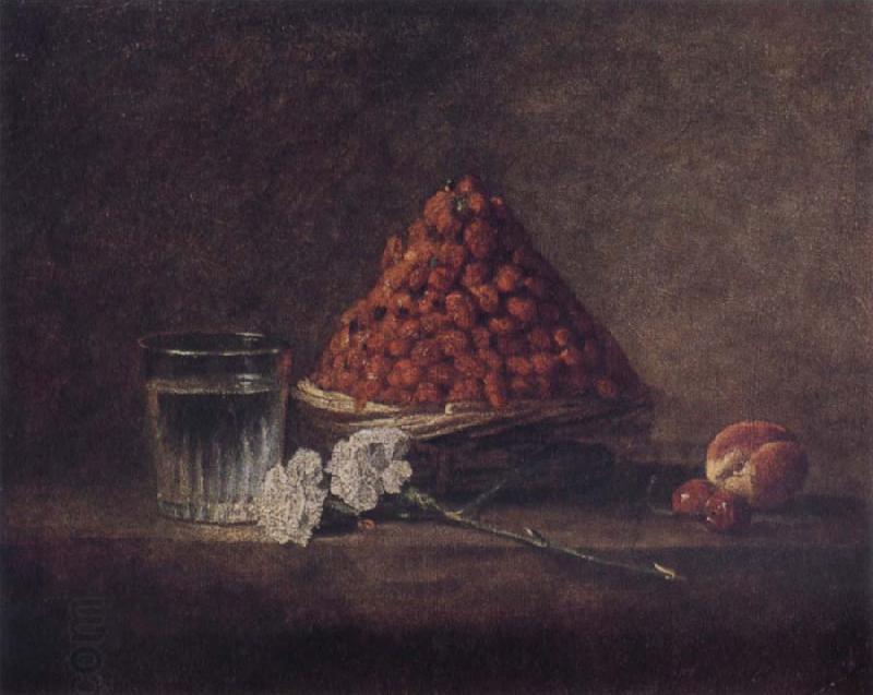 Jean Baptiste Simeon Chardin Still Life wtih Basket of Strawberries China oil painting art